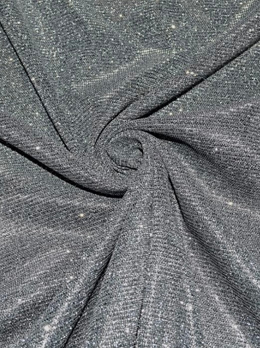 Glitter Batwing Abaya | Navy Blue CLOSED ABAYA