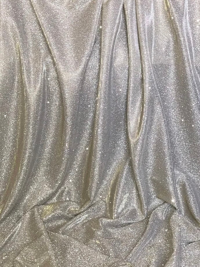 Glitter Kaftan Abaya | Champagne