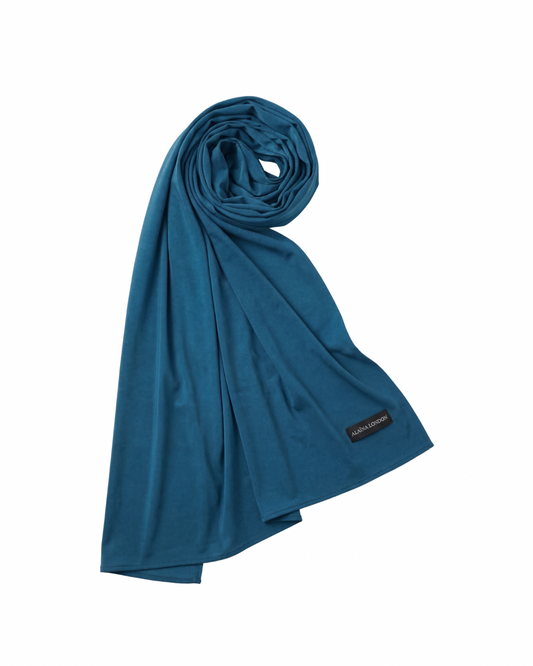 Premium Jersey Scarf | Teal Blue