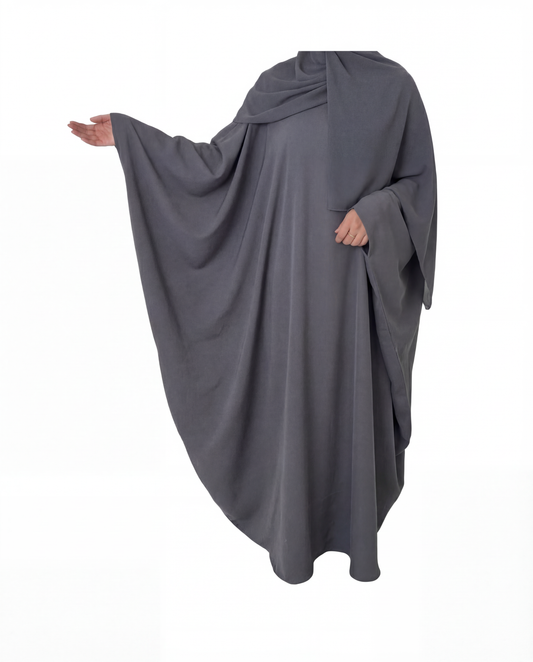 Butterfly Abaya | Steel Grey