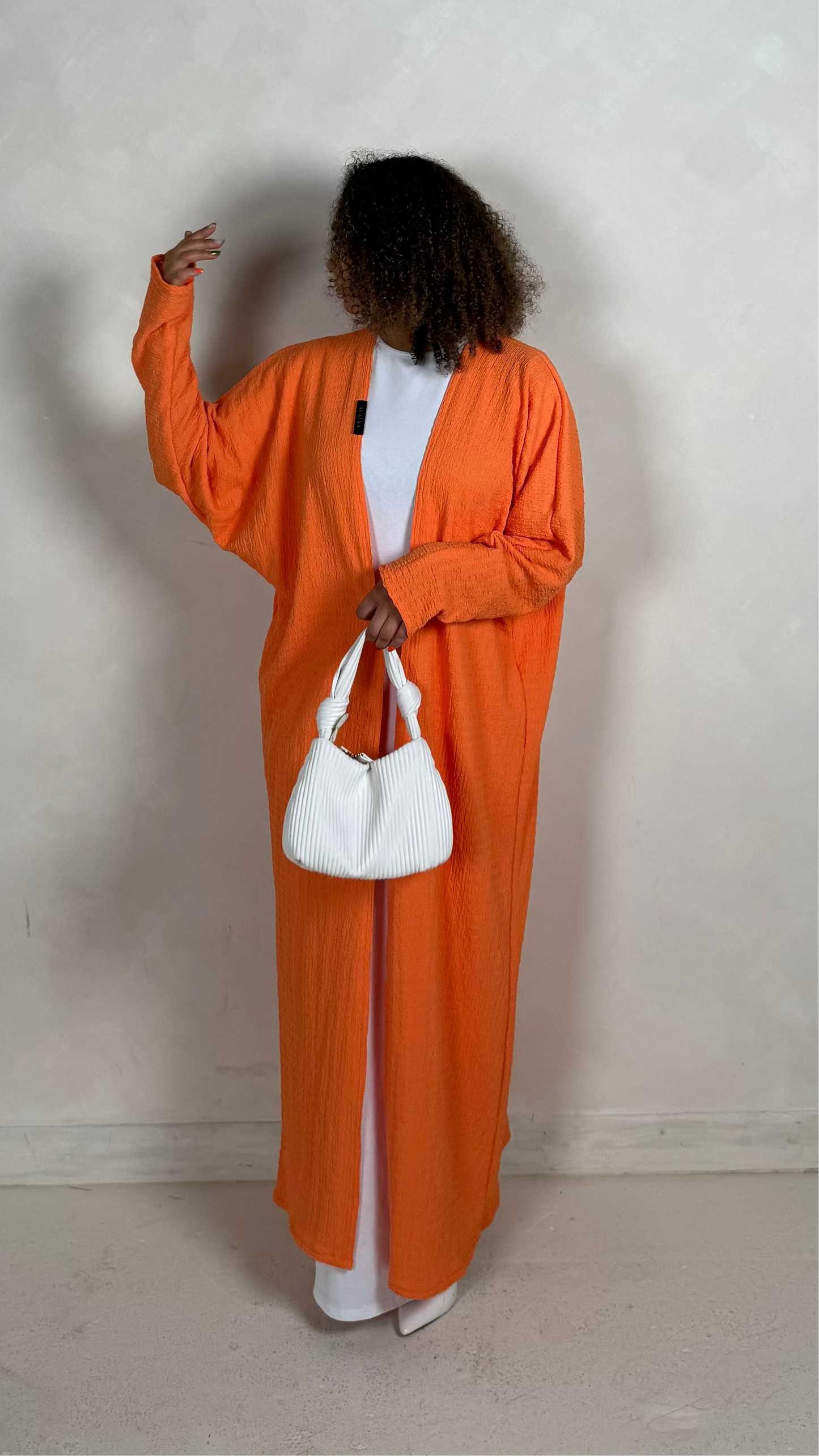 Textured Slim Sleeve | Orange