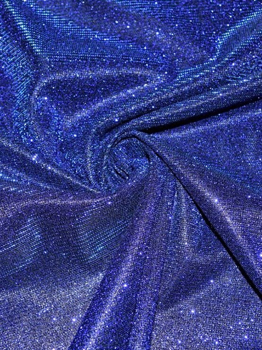 Glitter Kaftan Abaya | Electric Blue