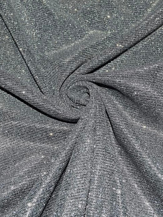 Glitter Wide Sleeve Abaya | Purple OPEN ABAYA