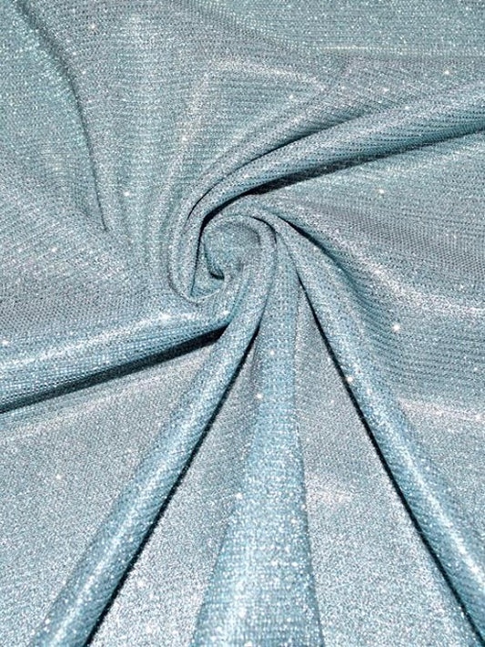 Glitter Kaftan Abaya | Ice Blue