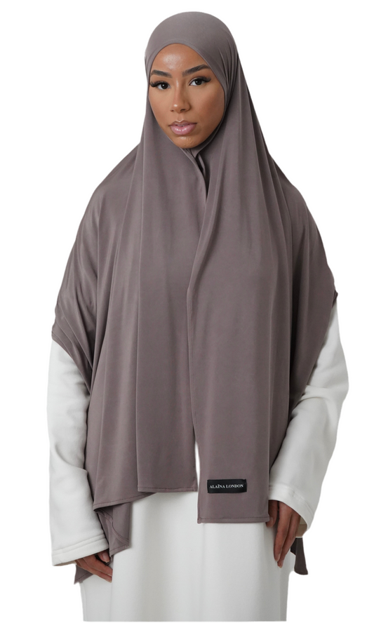 Premium Jersey Scarf | Ash Brown