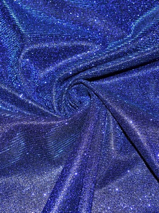 Glitter Batwing Abaya | Navy Blue OPEN ABAYA