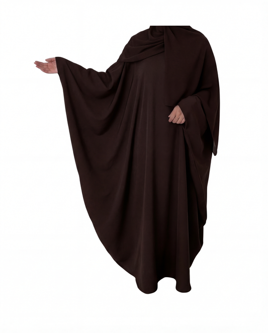 Butterfly Abaya | Dark Brown