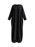 Slim Sleeve Abaya | Black