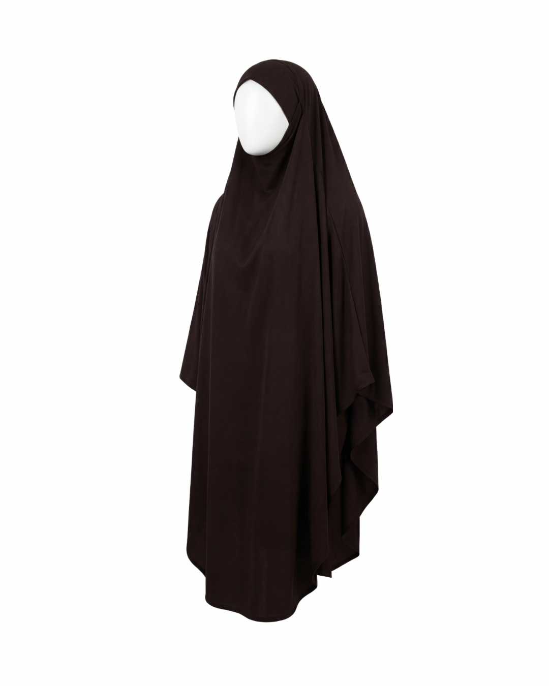 Maxi Premium Jersey Khimar | Chocolate Brown