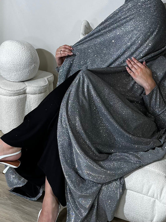 Glitter Headscarf | Grey