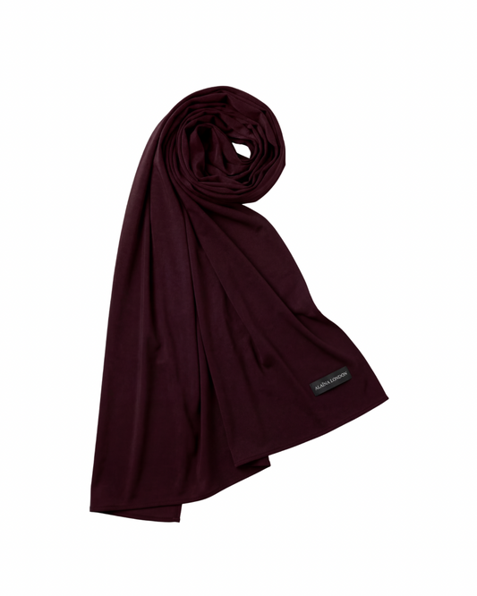 Premium Jersey Scarf | Deep Burgundy
