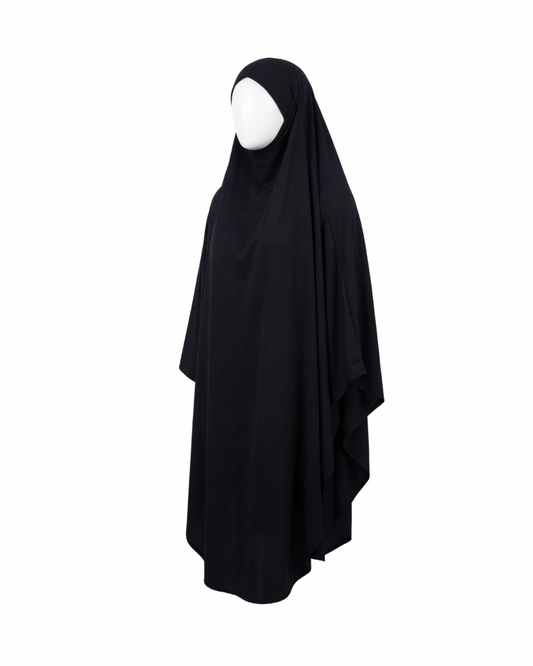 Maxi Premium Jersey Khimar | Black
