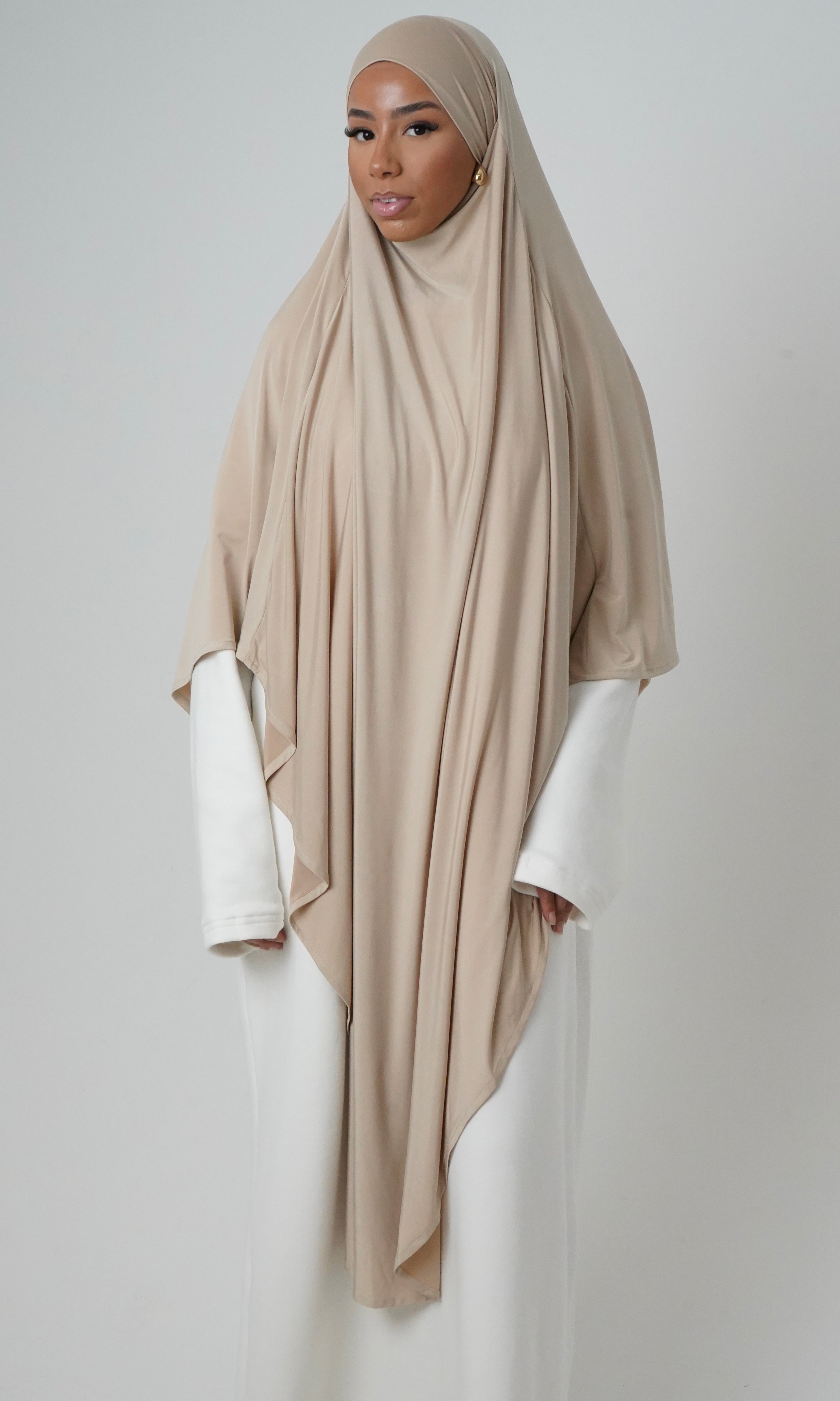 Maxi Premium Jersey Khimar | Stone