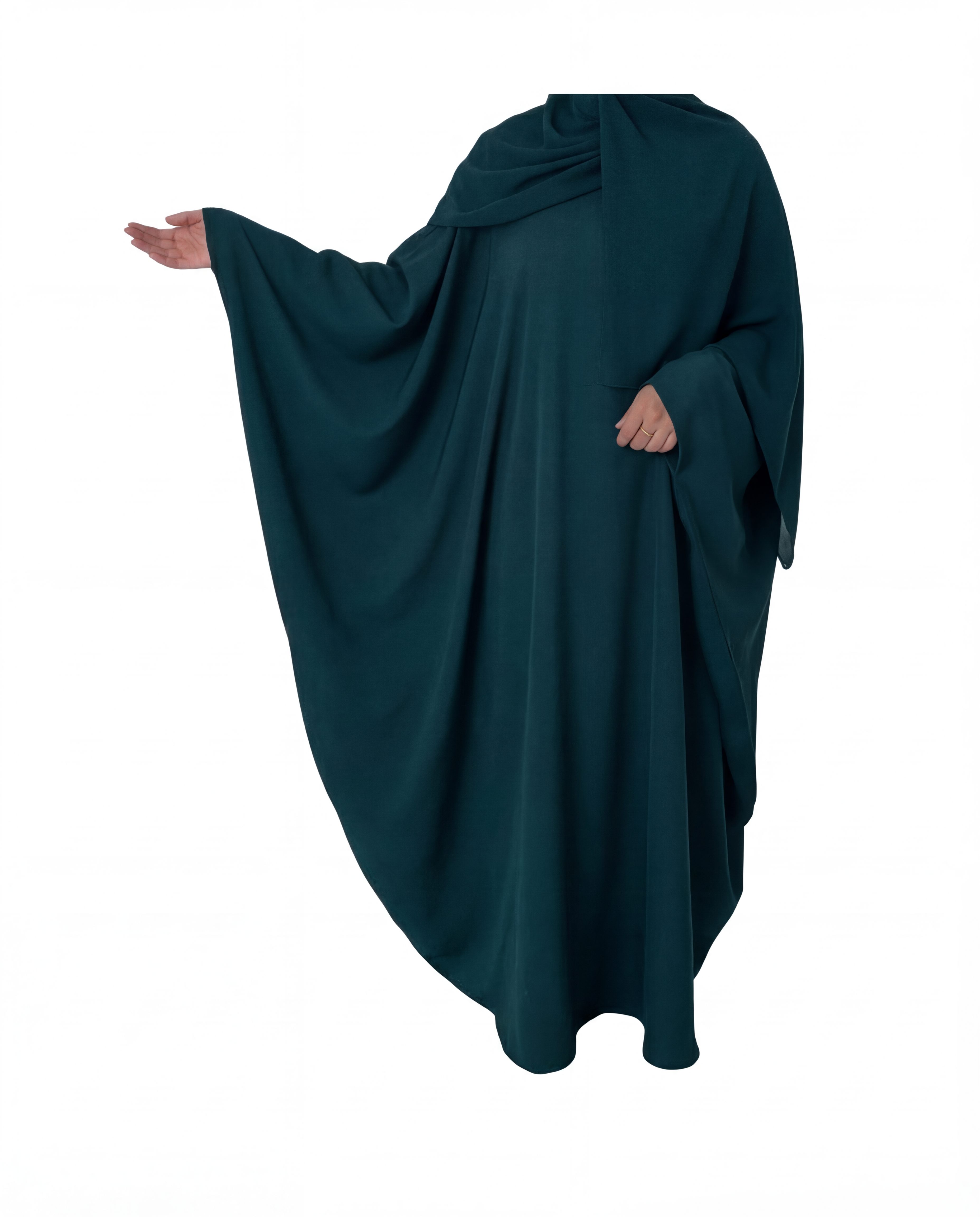 Butterfly Abaya | Dark Teal