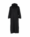 Suede Hooded Thobe | Black