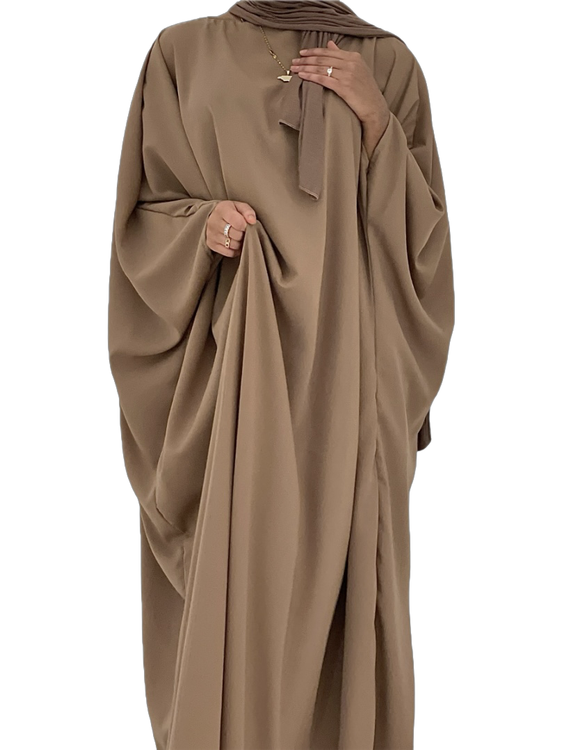 Sample Clearance Butterfly Abaya | Mocha | Old Collection